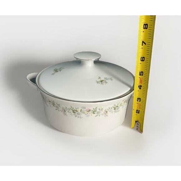 Haviland Forever Spring Covered Vegetable Bowl Casserole Dish 8” Platinum Trim - Picture 7 of 16